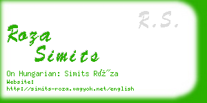 roza simits business card